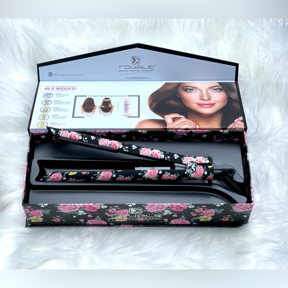 NEW‼️🎁 Royale Hair Straightener Ceramic Royale Flat iron genius heating element